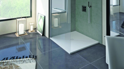 Receveur de Douche résine de synthèse Nola blanc 90x90
